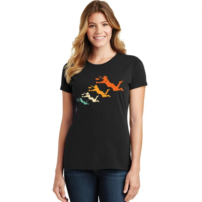 Retro Ultimate Frisbee Player Vintage Disc Ultimate Frisbee Women's T-Shirt