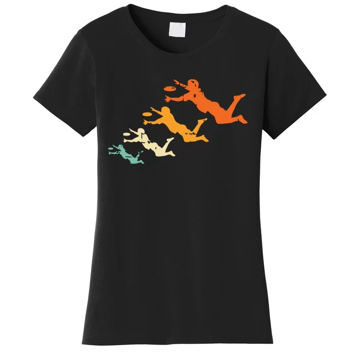 Retro Ultimate Frisbee Player Vintage Disc Ultimate Frisbee Women's T-Shirt