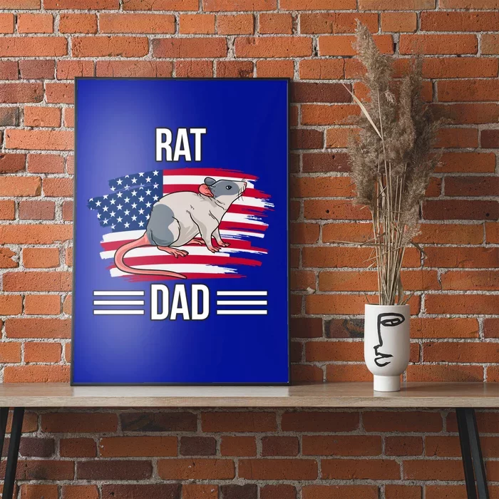 Rodent Us Flag 4th Of July Father's Day Rat Dad Gift Poster