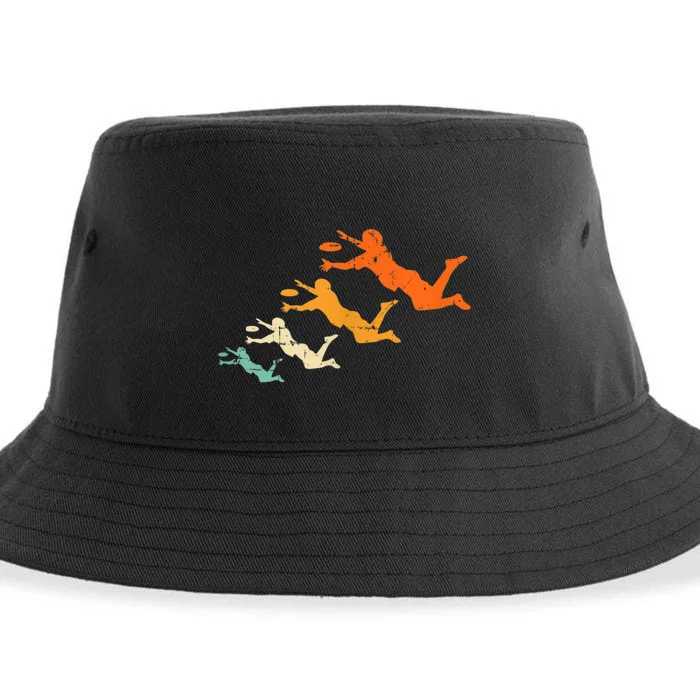 Retro Ultimate Frisbee Player Vintage Disc Ultimate Frisbee Sustainable Bucket Hat