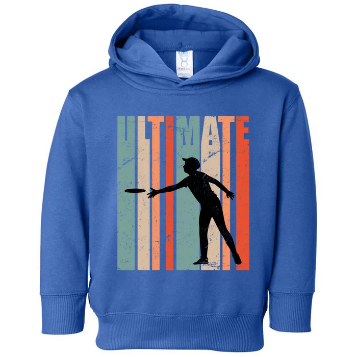 Retro Ultimate Frisbee Gift Toddler Hoodie