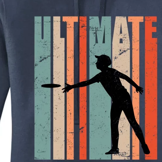 Retro Ultimate Frisbee Gift Women's Pullover Hoodie