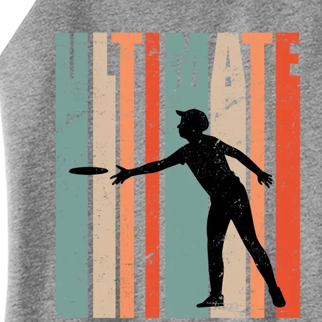 Retro Ultimate Frisbee Gift Women’s Perfect Tri Rocker Tank