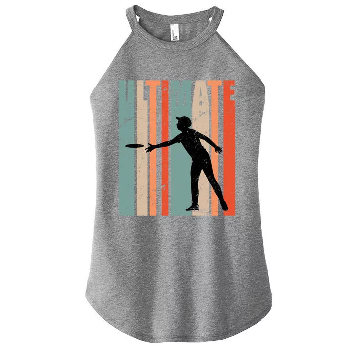 Retro Ultimate Frisbee Gift Women’s Perfect Tri Rocker Tank