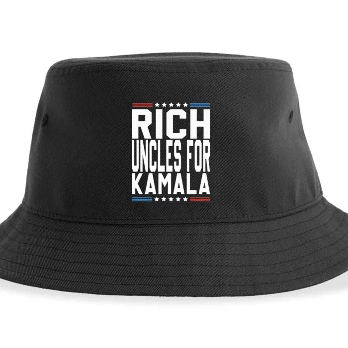 Rich Uncles For Kamala Harris Kamala For President 2024 Sustainable Bucket Hat