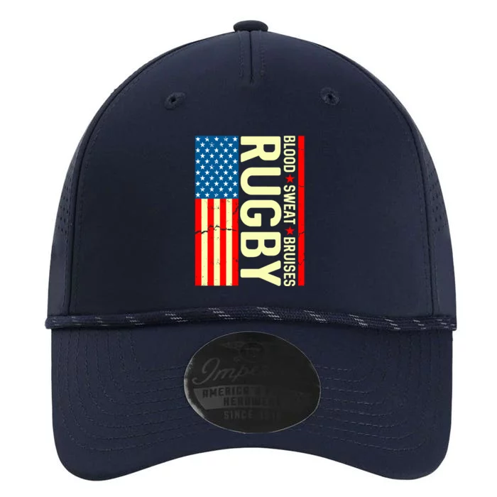 Rugby USA Flag Blood Sweat Bruises Performance The Dyno Cap