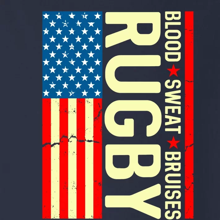 Rugby USA Flag Blood Sweat Bruises Toddler Long Sleeve Shirt