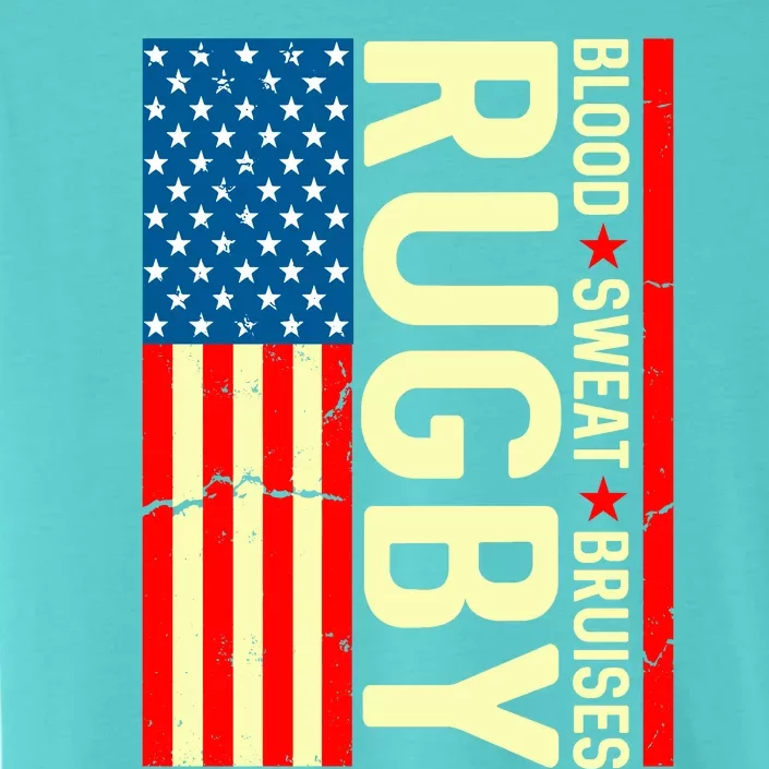 Rugby USA Flag Blood Sweat Bruises ChromaSoft Performance T-Shirt