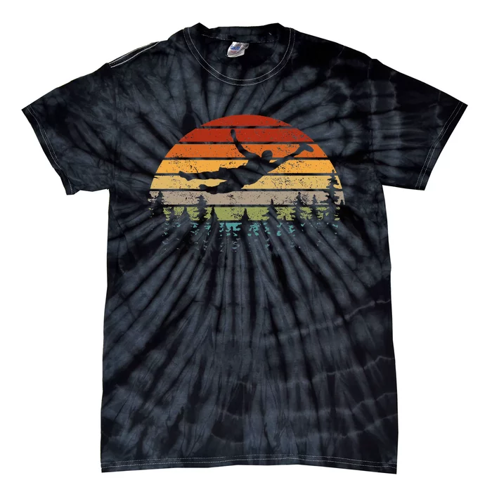 Retro Ultimate Frisbee Player Flying Disc Tie-Dye T-Shirt