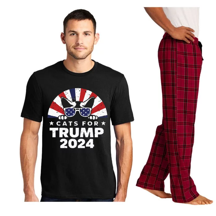 Retro Us Flag Design Pajama Set