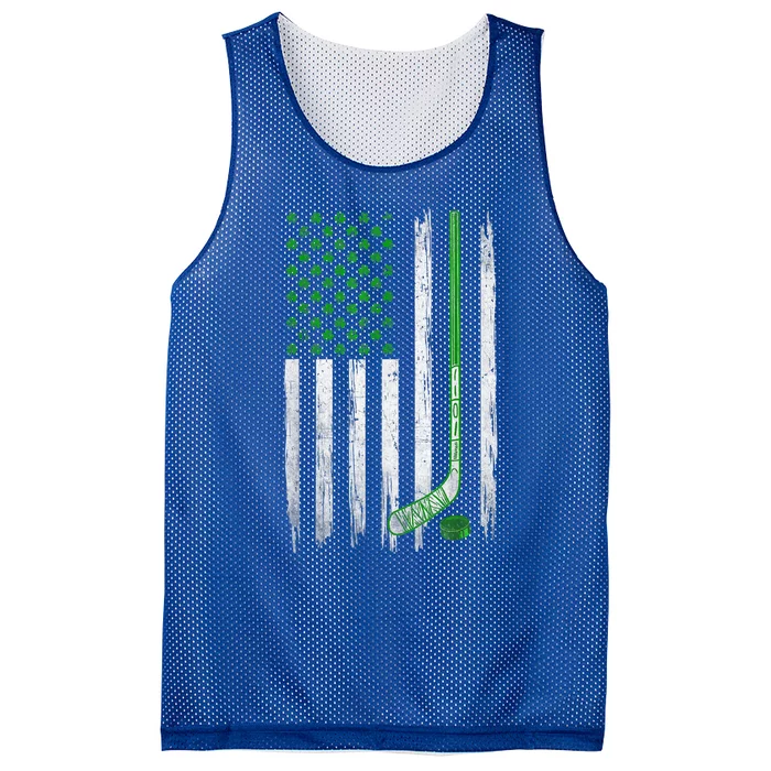 Retro Usa Flag Hockey Shamrock Sports St Patrick's Day Cute Gift Mesh Reversible Basketball Jersey Tank