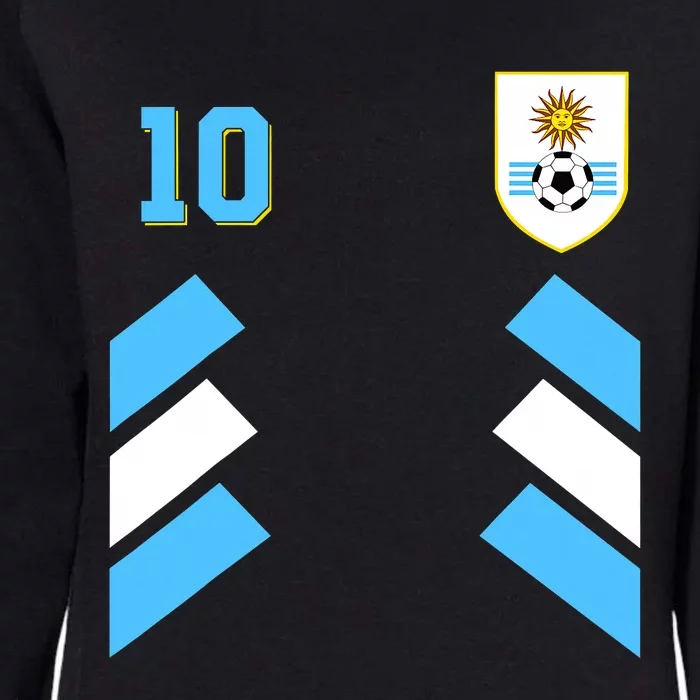 Retro10 Uruguayan Football Uruguay Soccer Uruguay Flag Womens California Wash Sweatshirt