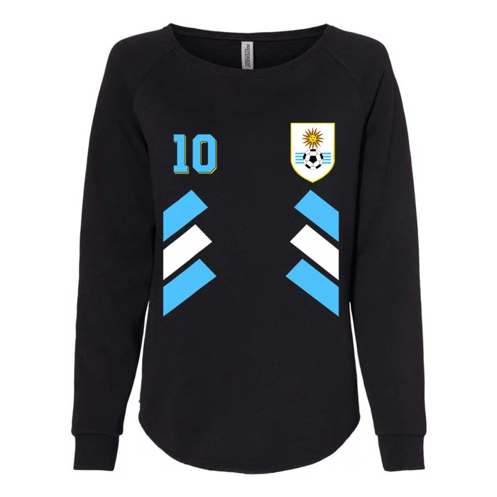 Retro10 Uruguayan Football Uruguay Soccer Uruguay Flag Womens California Wash Sweatshirt