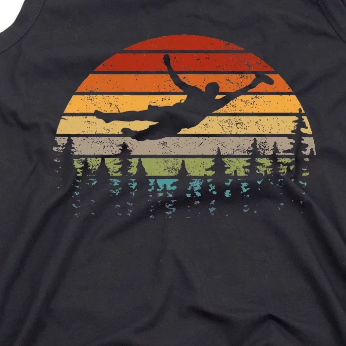 Retro Ultimate Frisbee Player Vintage Flying Disc Tank Top