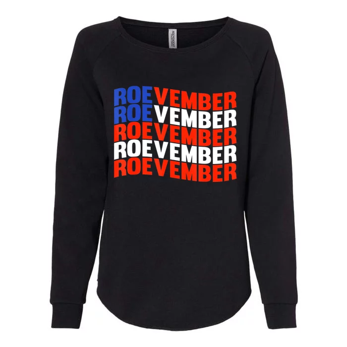 ROEVEMBER US FLAG Roe Vember Roe November Pro Roe Choice Womens California Wash Sweatshirt