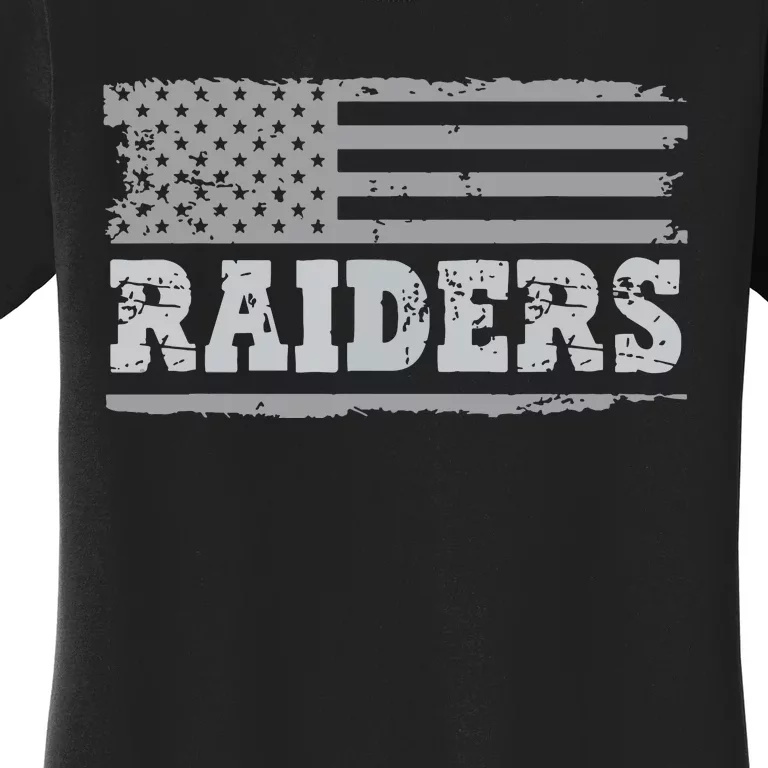 Raiders Us Flag Women's T-Shirt