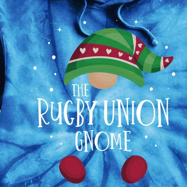 Rugby Union Gnome Family Matching Christmas Pajamas Gift Tie Dye Hoodie