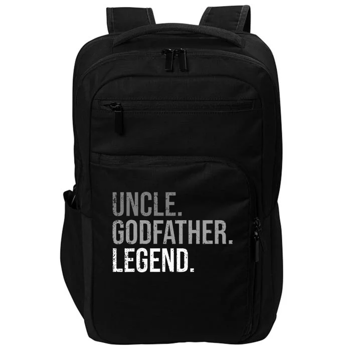 retro Uncle Godfather Legend Best Godfather Impact Tech Backpack