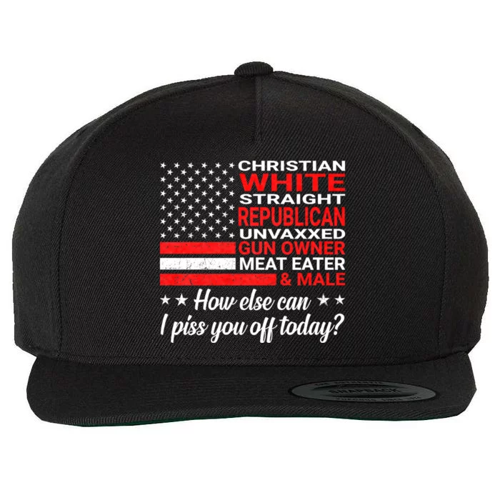 Republican Unvaxxed Gun Owner Wool Snapback Cap