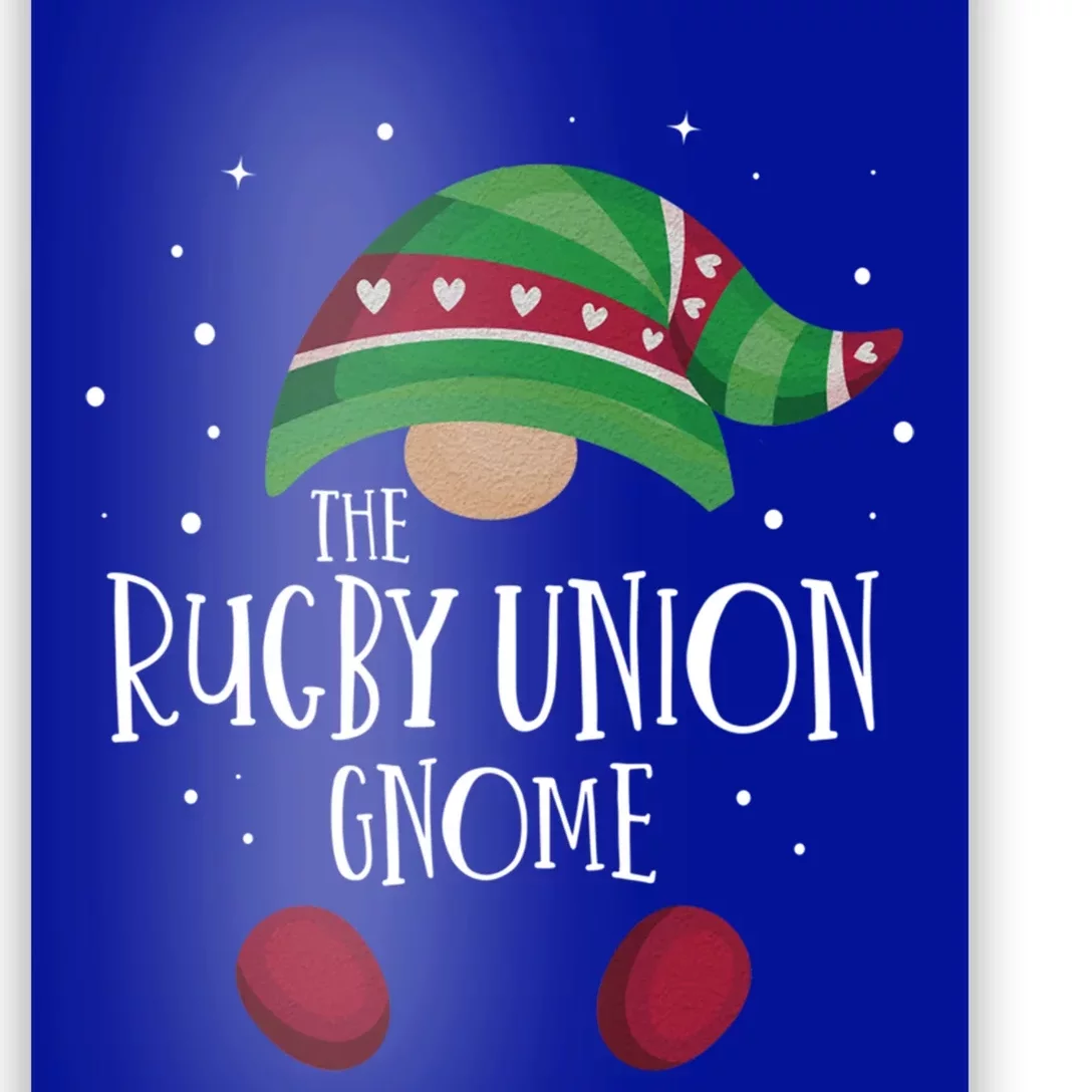 Rugby Union Gnome Family Matching Christmas Pajamas Meaningful Gift Poster