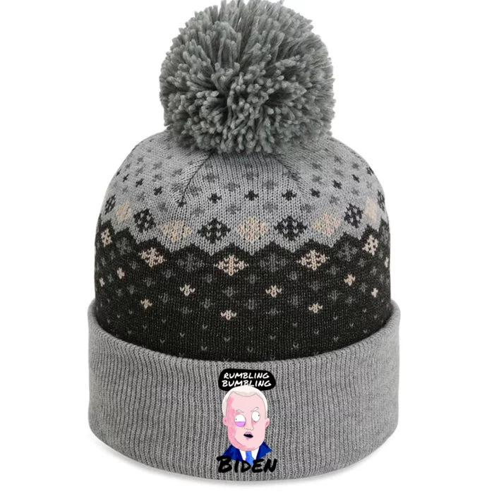 Rumbling Bumbling Joe Biden Cartoon The Baniff Cuffed Pom Beanie