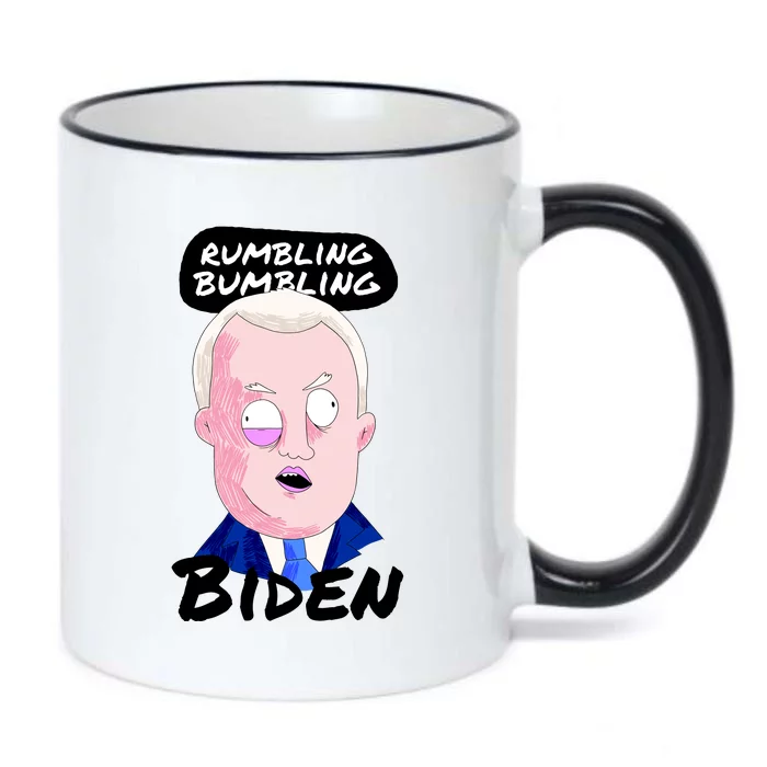 Rumbling Bumbling Joe Biden Cartoon Black Color Changing Mug