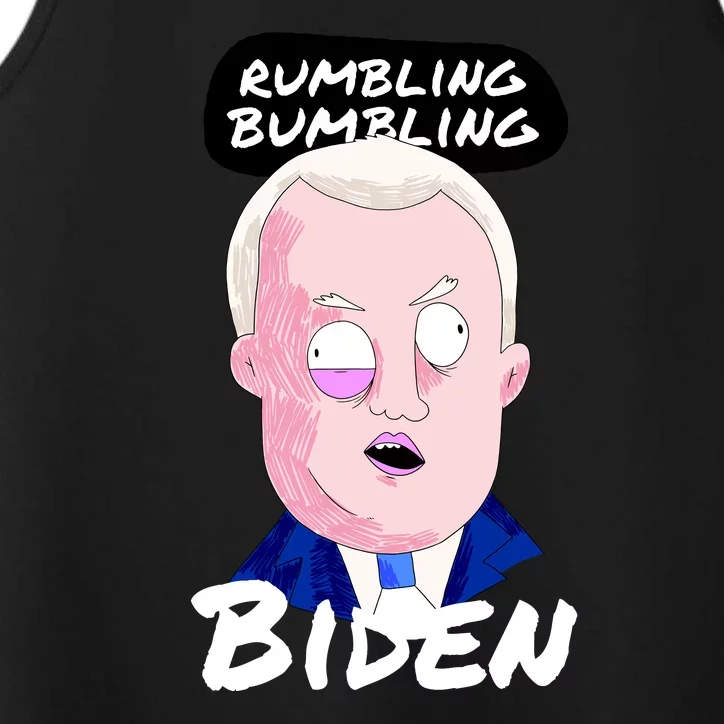 Rumbling Bumbling Joe Biden Cartoon Performance Tank