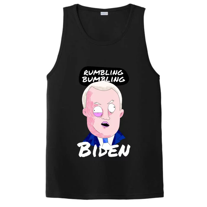 Rumbling Bumbling Joe Biden Cartoon Performance Tank