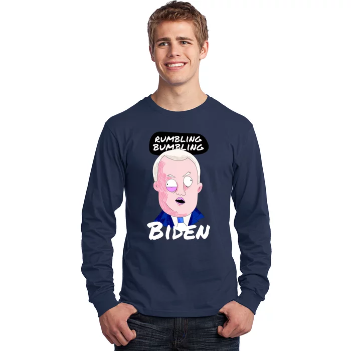 Rumbling Bumbling Joe Biden Cartoon Long Sleeve Shirt