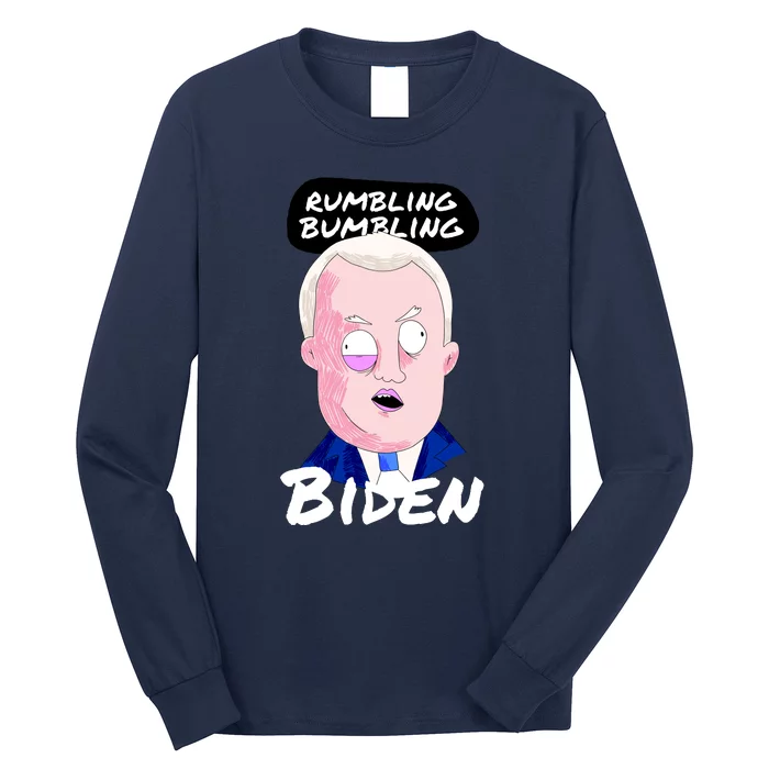 Rumbling Bumbling Joe Biden Cartoon Long Sleeve Shirt