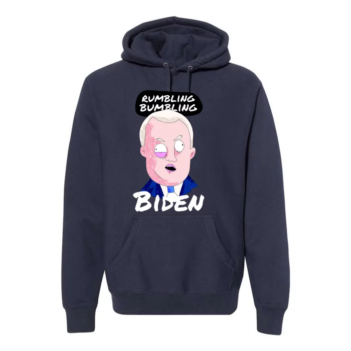 Rumbling Bumbling Joe Biden Cartoon Premium Hoodie