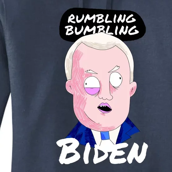 Rumbling Bumbling Joe Biden Cartoon Women's Pullover Hoodie