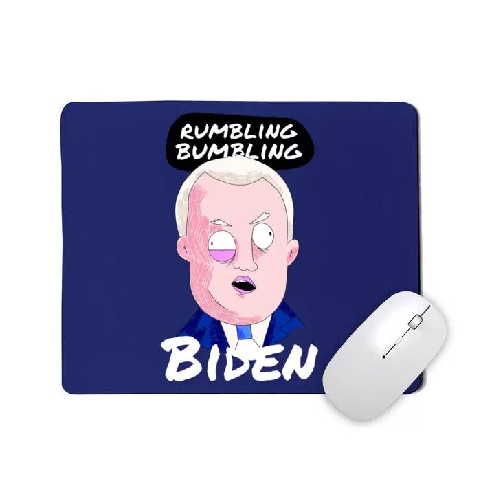 Rumbling Bumbling Joe Biden Cartoon Mousepad