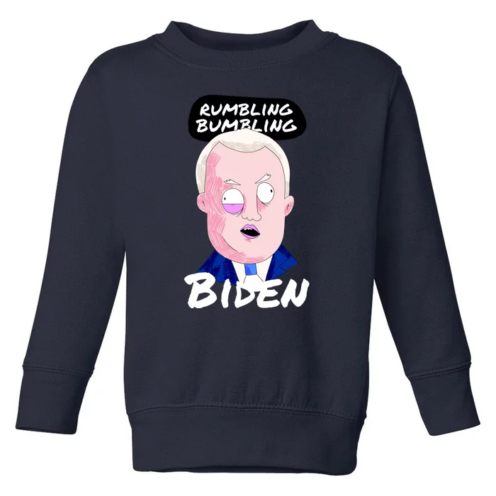 Rumbling Bumbling Joe Biden Cartoon Toddler Sweatshirt