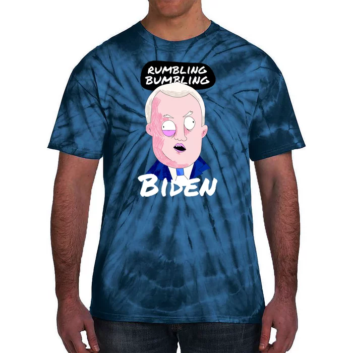 Rumbling Bumbling Joe Biden Cartoon Tie-Dye T-Shirt