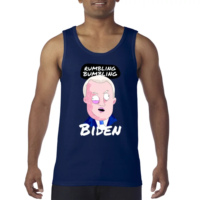 Rumbling Bumbling Joe Biden Cartoon Tank Top