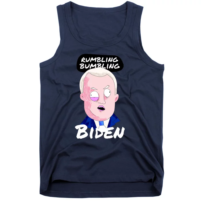 Rumbling Bumbling Joe Biden Cartoon Tank Top