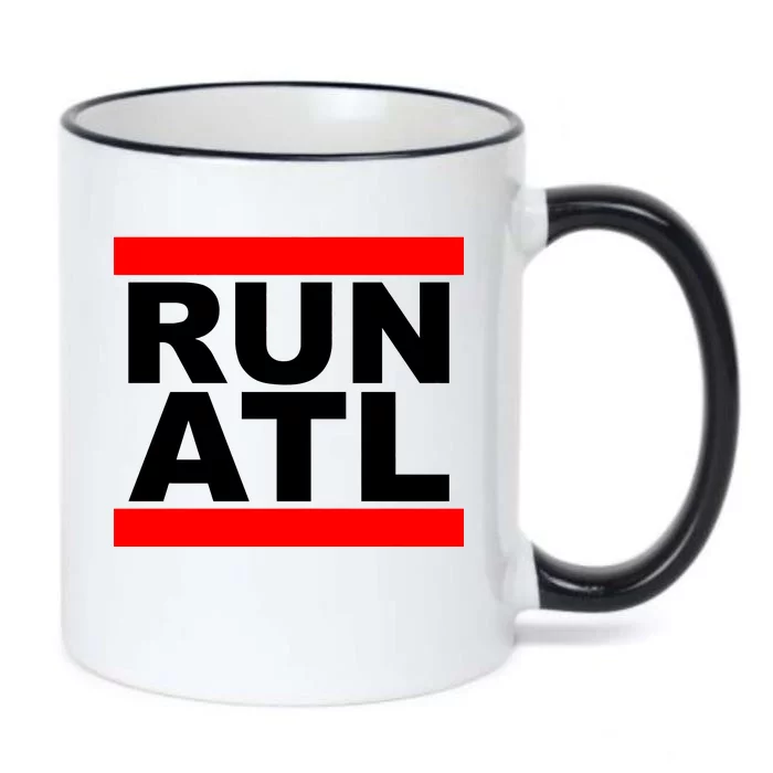 Run ATL Atlanta, Georgia Sports Fans Black Color Changing Mug