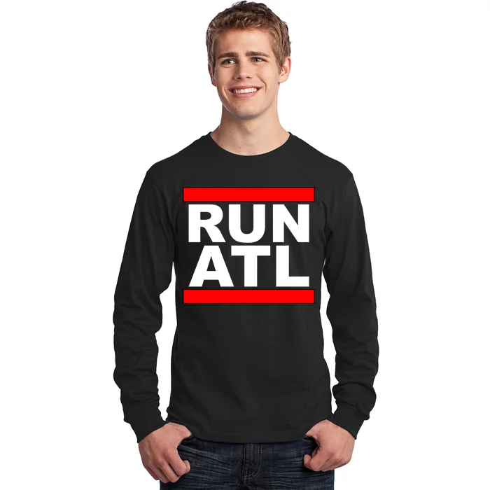 Run ATL Atlanta, Georgia Sports Fans Long Sleeve Shirt