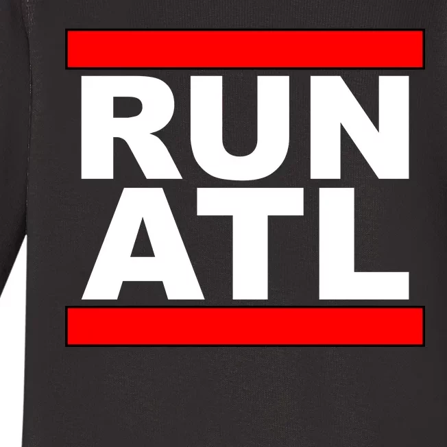 Run ATL Atlanta, Georgia Sports Fans Baby Long Sleeve Bodysuit