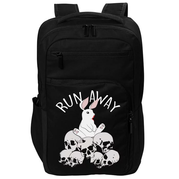 Run Away Bloody Bunny Skeleton Impact Tech Backpack