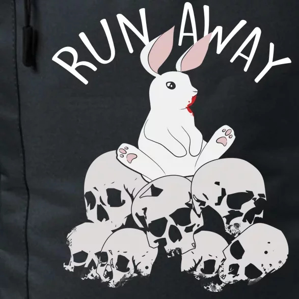 Run Away Bloody Bunny Skeleton Daily Commute Backpack