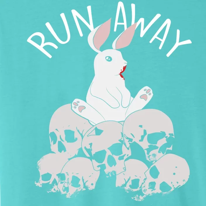 Run Away Bloody Bunny Skeleton ChromaSoft Performance T-Shirt