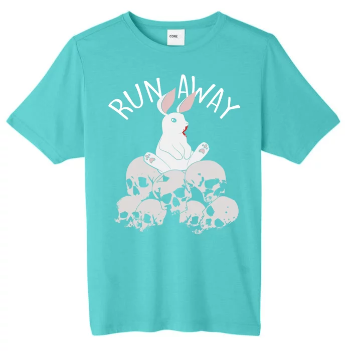 Run Away Bloody Bunny Skeleton ChromaSoft Performance T-Shirt