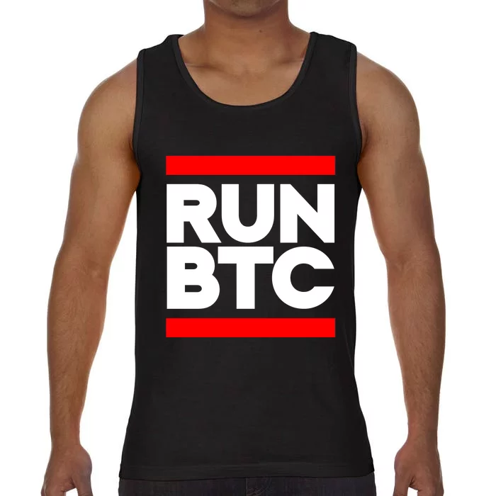 RUN BTC Bitcoin Cryptocurrency Comfort Colors® Tank Top