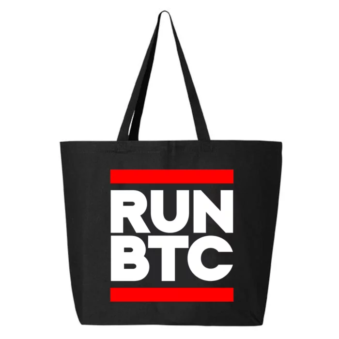 RUN BTC Bitcoin Cryptocurrency 25L Jumbo Tote