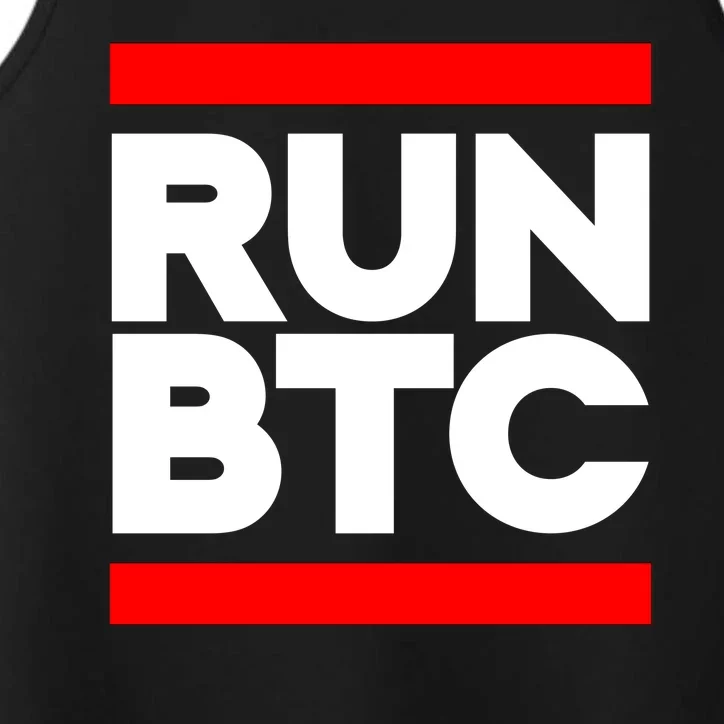 RUN BTC Bitcoin Cryptocurrency Performance Tank