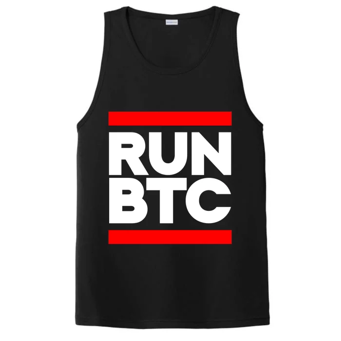 RUN BTC Bitcoin Cryptocurrency Performance Tank