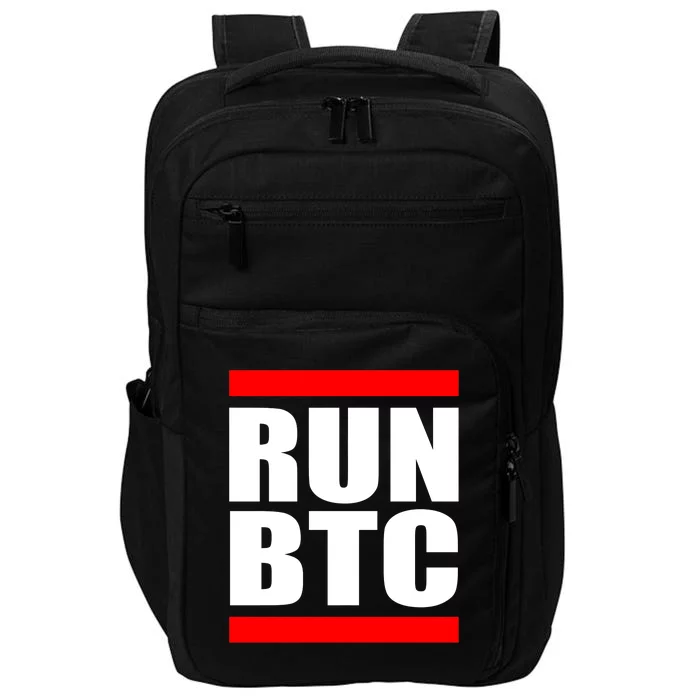 Run BTC Bitcoin Cryptocurrency Crypto Moon Hodl Impact Tech Backpack