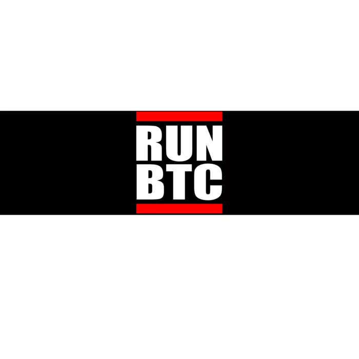 Run BTC Bitcoin Cryptocurrency Crypto Moon Hodl Bumper Sticker